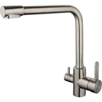 Смеситель для кухни Gappo G4399-1 с подключением фильтра, сатин (6959477695216)