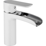 Смеситель для раковины Gappo G1048-8 хром белый (6959477697302)