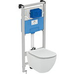 Комплект унитаза Ideal Standard Tesi AquaBlade с инсталляцией, сиденье микролифт (T386801)