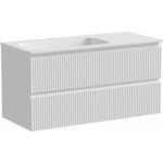 Тумба с раковиной Sancos Snob R 100х45 левая, Bianco (SNR100LW, CN7014)