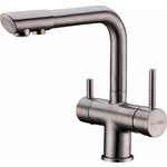 Смеситель для кухни Wasserkraft с подключением фильтра, никель (A8027)