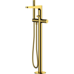 Смеситель для ванны Wasserkraft Sauer напольный, глянцевое золото (7121)