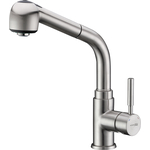 Смеситель для кухни Wasserkraft Wern с выдвижной лейкой, никель (4266)