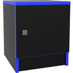 Прикроватная тумбочка МДК Black Синий (BL - КМ3С)