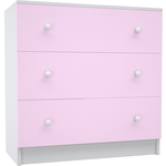 Комод МДК Феникс с 3-мя ящиками светло-розовый (КМ1Ф-СР)
