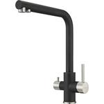 Смеситель для кухни Milacio Ultra с подключением фильтра, черный матовый (MCU.553.MB)