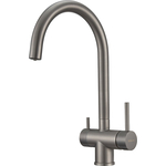 Смеситель для кухни Milacio Ultra с подключением фильтра, вороненая сталь (MCU.554.GM)