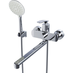 Смеситель для ванны Mixline ML21-02 универсальный, хром (4610211000377)