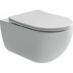 Унитаз подвесной безободковый Ceramicanova Long Rimless с сиденьем-микролифт (CN3015)