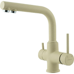 Смеситель для кухни Lemark Comfort с подключением к фильтру, бежевый (LM3061PBG)