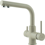 Смеситель для кухни Lemark Comfort с подключением к фильтру, грей (LM3061PGR)