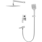 Душевая система Gappo G7117-8 встраиваемая, хром/белая (6959477697586)