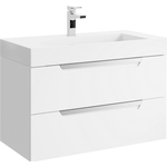 Тумба под раковину Aqwella Cube 90 белая (CUB0109W)