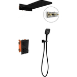 Душевая система Vincea с термостатом, встраиваемая, черная (VSFW-103TMB)