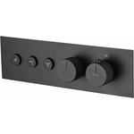 Термостат для ванны Allen Brau Liberty с механизмом, черный матовый (5.33003-31)