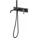 Смеситель для ванны Allen Brau Priority с механизмом, черный матовый (5.31A05-31)