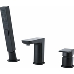 Смеситель на борт ванны Allen Brau Infinity на 3 отверстия, черный матовый (5.21008-31)