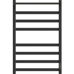 Полотенцесушитель электрический Point Меркурий П7 500x800 с полкой, диммер справа, черный (PN83858PB)