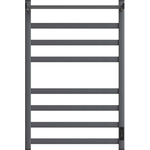 Полотенцесушитель электрический Point Меркурий П7 500x800 с полкой, диммер справа, графит премиум (PN83858PGR)