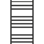 Полотенцесушитель электрический Point Меркурий П9 500x1000 с полкой, диммер справа, черный (PN83850PB)
