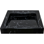 Раковина над стиральной машиной Stella Polar Берта 60х55 черный мрамор (SP-00001403)