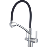 Смеситель для кухни Savol с подключением фильтра, хром/черный (S-L1805-01)