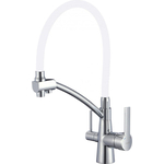 Смеситель для кухни Savol с подключением фильтра, хром/белый (S-L1805-02)