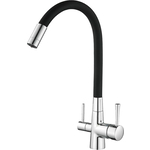 Смеситель для кухни Savol с подключением фильтра, хром/черный (S-L1806-01)