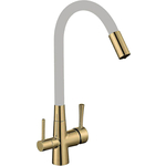 Смеситель для кухни Savol с подключением фильтра, бронза/серый (S-L1806C-04)