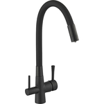 Смеситель для кухни Savol с подключением фильтра, черный (S-L1806H-01)