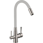 Смеситель для кухни Savol с подключением фильтра, сатин/серый (S-L1806L-04)