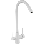 Смеситель для кухни Savol с подключением фильтра, белый (S-L1806W-02)