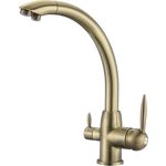 Смеситель для кухни Savol с подключением фильтра, бронза (S-L1699C)