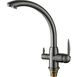 Смеситель для кухни Savol с подключением фильтра, сатин (S-L1699L)