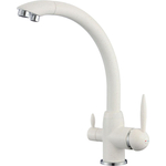 Смеситель для кухни Savol с подключением фильтра, белый (S-L1699W)