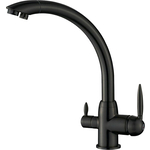 Смеситель для кухни Savol с подключением фильтра, черный (S-L1699T)