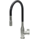 Смеситель для кухни Seaman Eco Venice нержавеющая сталь/черный (SSN-1096P-SS)