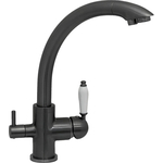 Смеситель для кухни Seaman Barcelone с подключением фильтра, светлая оружейная сталь (SSL-5382-GL)