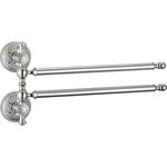 Полотенцедержатель поворотный Savol серия 58а двойной, хром (S-005802A)