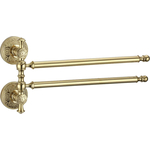 Полотенцедержатель поворотный Savol серия 58b двойной, золото (S-005802B)