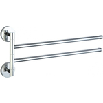 Полотенцедержатель поворотный Savol серия 87 двойной, хром (S-008702)