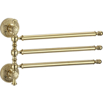 Полотенцедержатель поворотный Savol серия 58b тройной, золото (S-005803B)