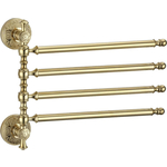 Полотенцедержатель поворотный Savol серия 58b четверной, золото (S-005804B)