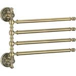 Полотенцедержатель поворотный Savol серия 58с четверной, бронза (S-005804C)