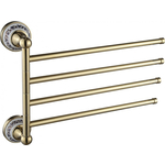 Полотенцедержатель поворотный Savol серия 68b четверной, золото (S-06804B)