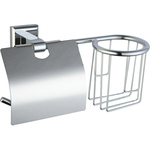 Держатель туалетной бумаги и освежителя Savol серия 95 с крышкой, хром (S-L09551)