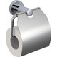 Держатель туалетной бумаги Savol серия 87 с крышкой, хром (S-008751)