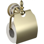 Держатель туалетной бумаги Savol серия 68b с крышкой, золото (S-06851B)