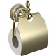 Держатель туалетной бумаги Savol серия 68b с крышкой, золото (S-06851B)