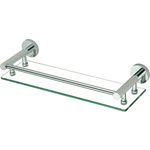 Полка стеклянная Savol серия 87 40 см, хром (S-408791)